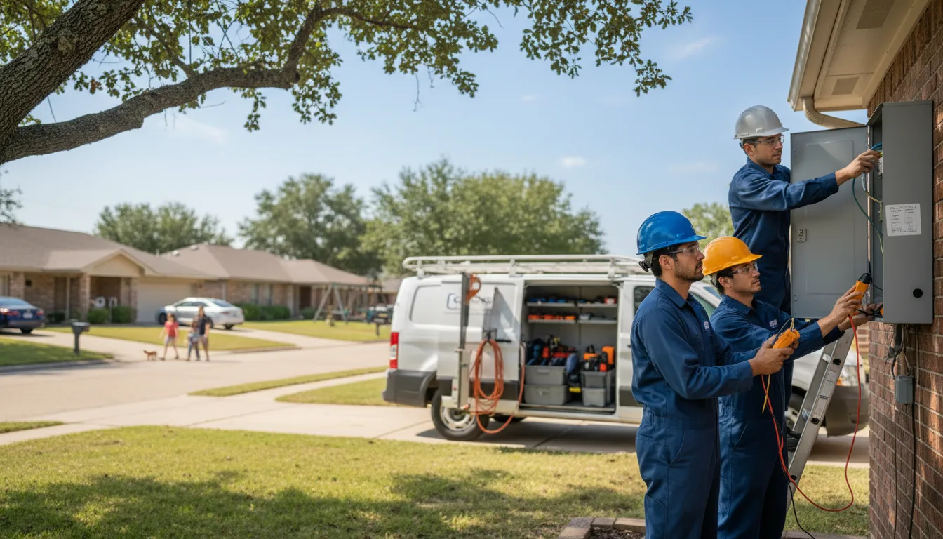 Certified electrician providing emergency electrical services in Kellogg, IA